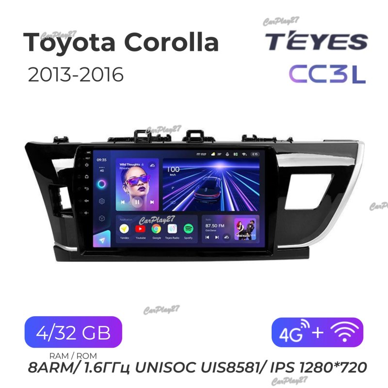 Магнитола штатная Toyota Corolla 2013