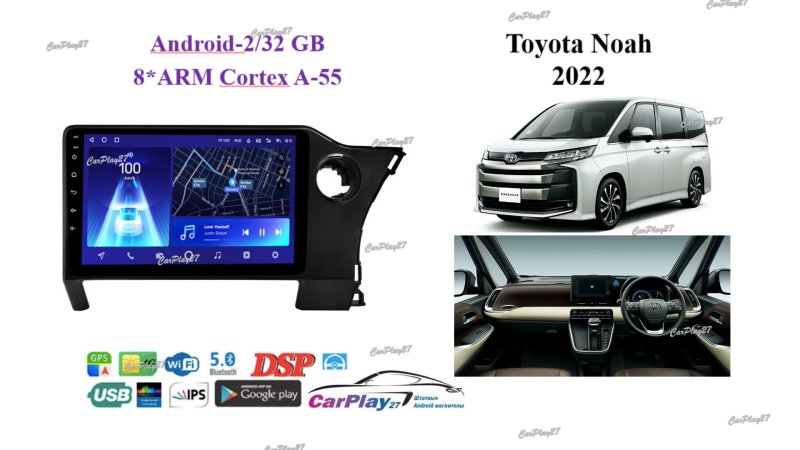 Магнитола штатная Toyota Noah 2022