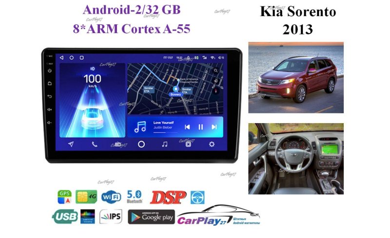Магнитола штатная Kia Sorento 2013