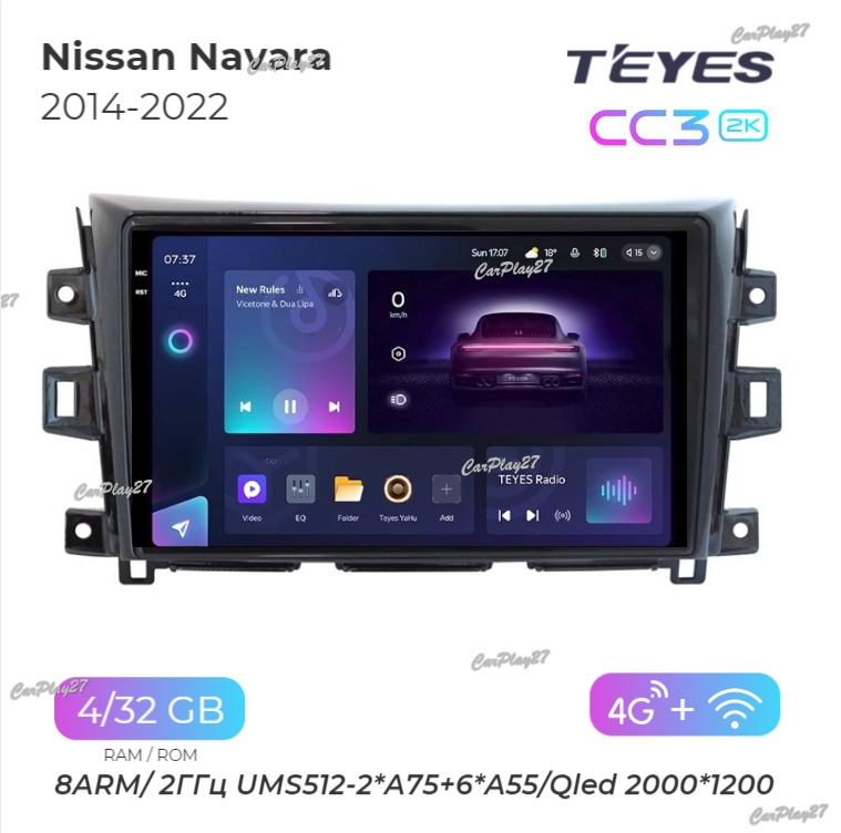 Магнитола штатная Nissan Navara 2014