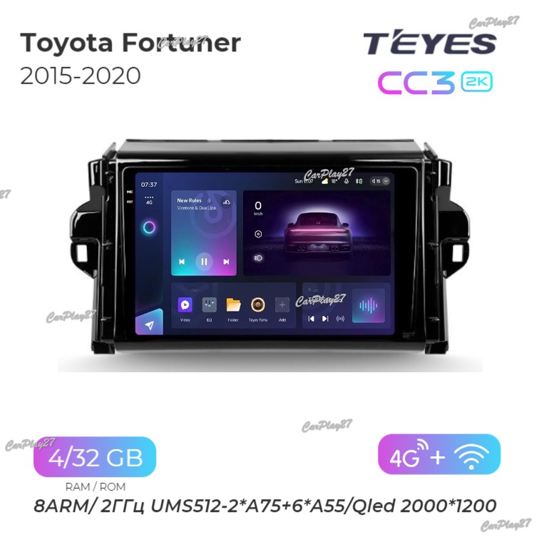 Магнитола штатная Toyota Fortuner 2015