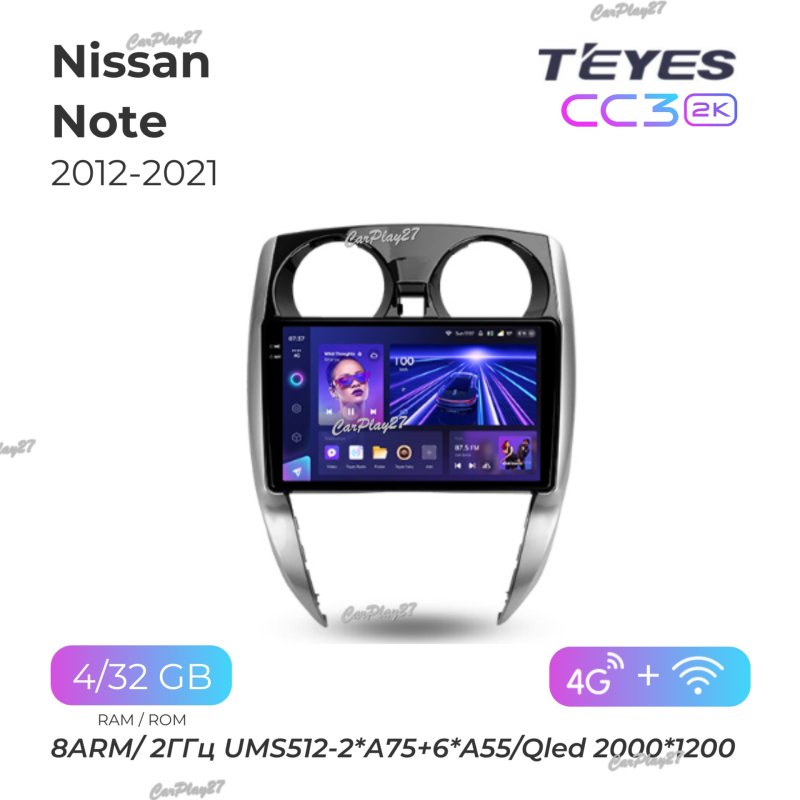 Магнитола штатная Nissan Note 2014