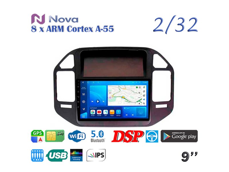 Магнитола штатная Mitsubishi Pajero 1999