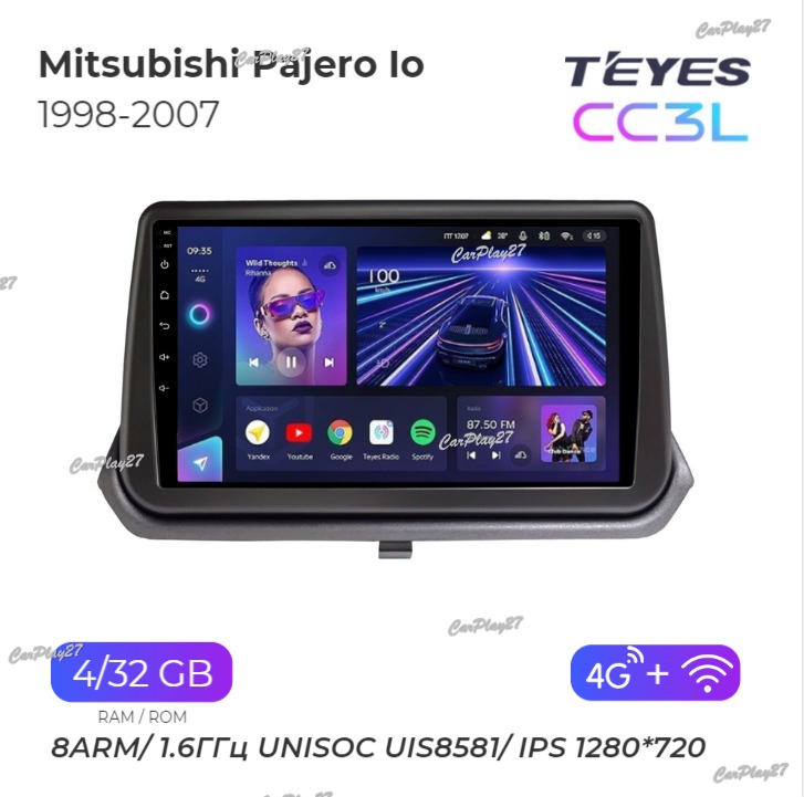 Магнитола штатная Mitsubishi Pajero IO 1998