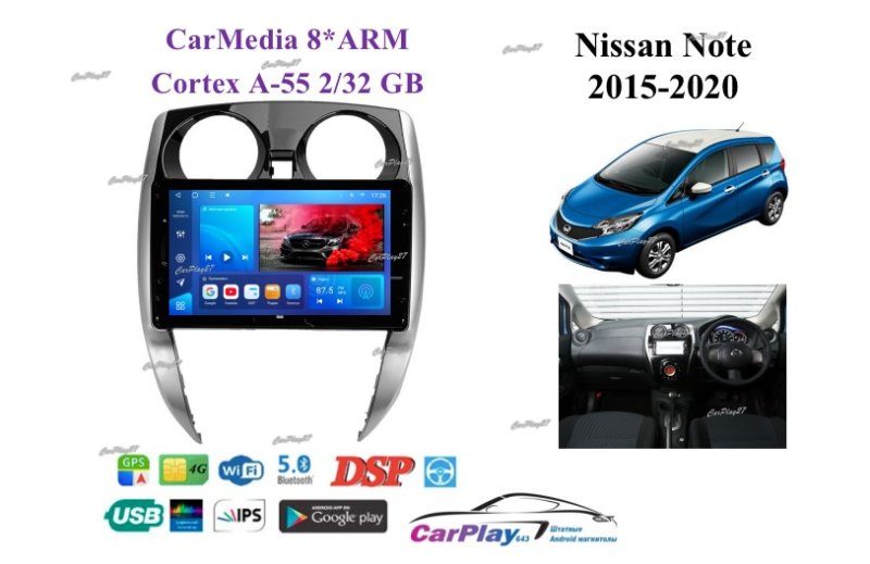 Магнитола штатная Nissan Note 2015