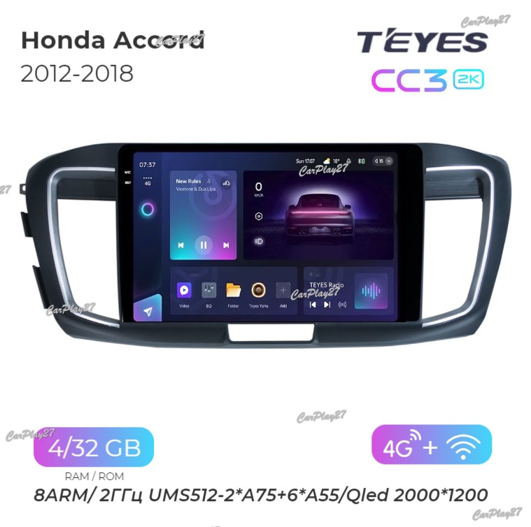 Магнитола штатная Honda Accord 2012