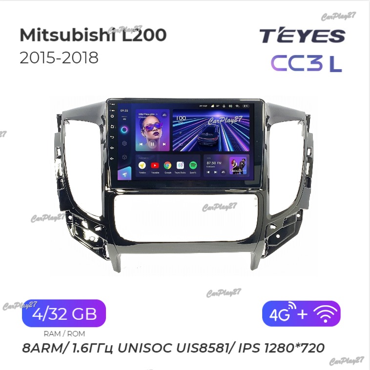 Магнитола штатная Mitsubishi L200 2015