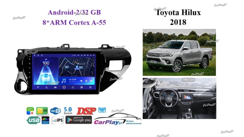Магнитола штатная Toyota Hilux 2018
