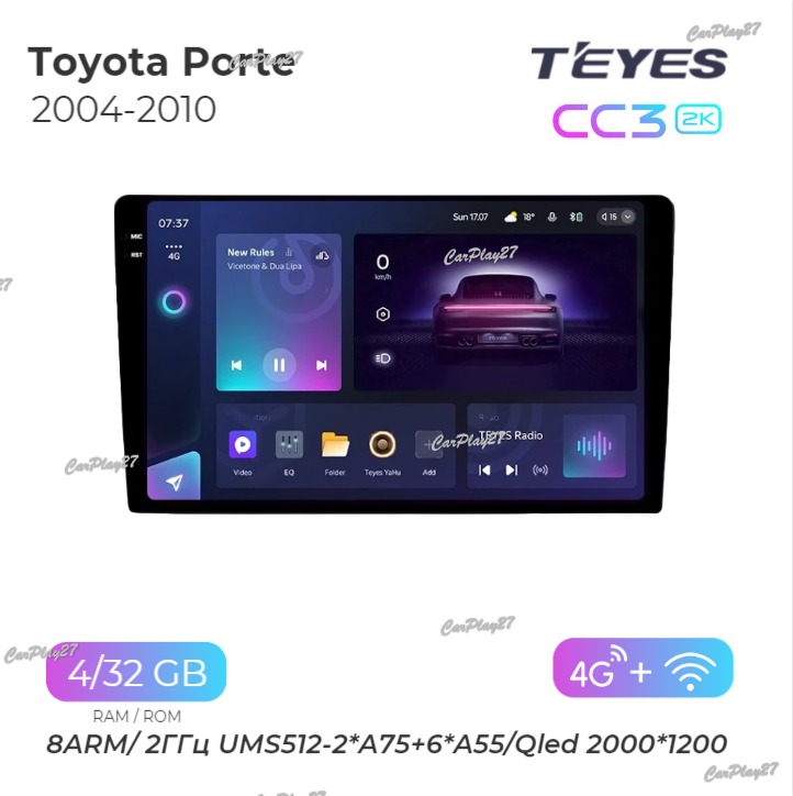 Магнитола штатная Toyota Porte 2004