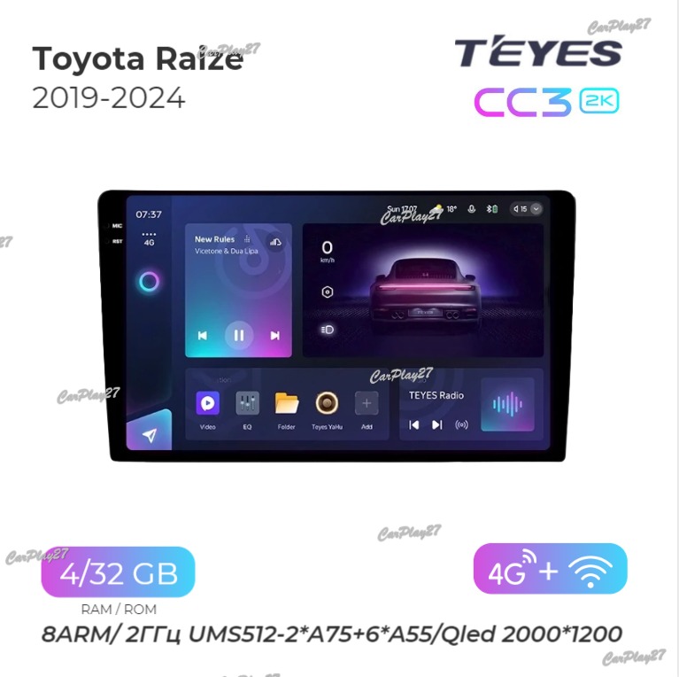Магнитола штатная Toyota Raize 2019