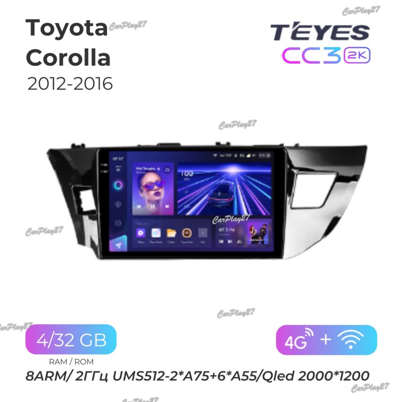 Магнитола штатная Toyota Corolla 2012