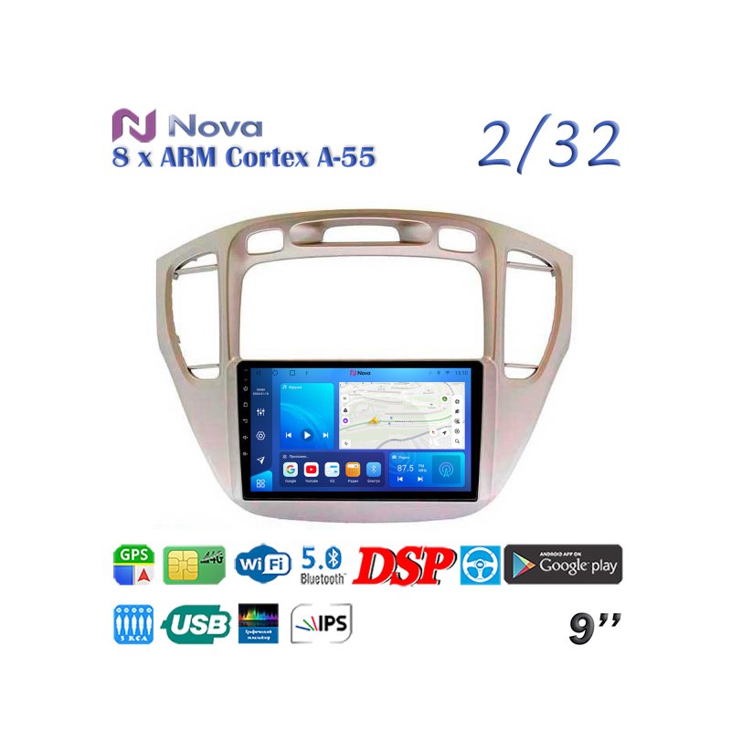 Магнитола штатная Toyota Highlander 2000