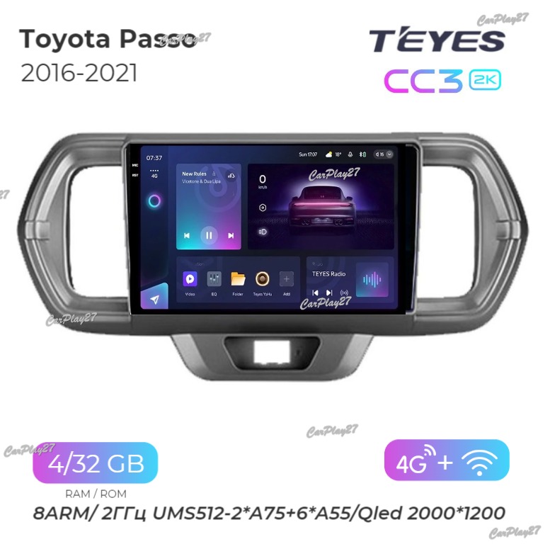 Магнитола штатная Toyota Passo 2016