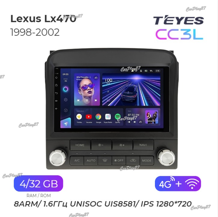 Магнитола штатная Lexus LX470 1998