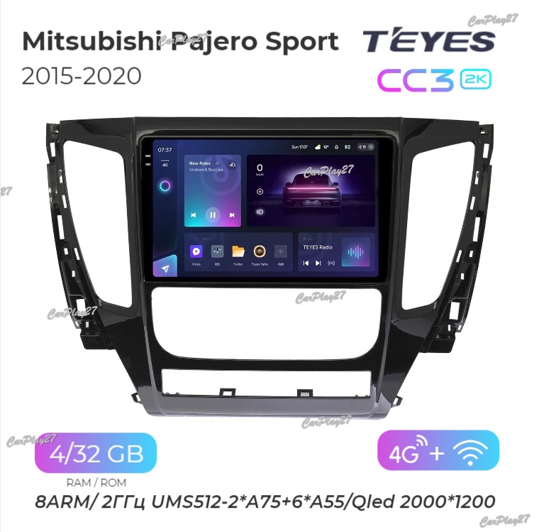 Магнитола штатная Mitsubishi Pajero Sport 2015