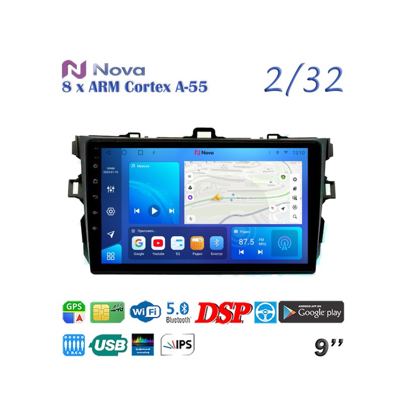 Магнитола штатная Toyota Corolla 2006