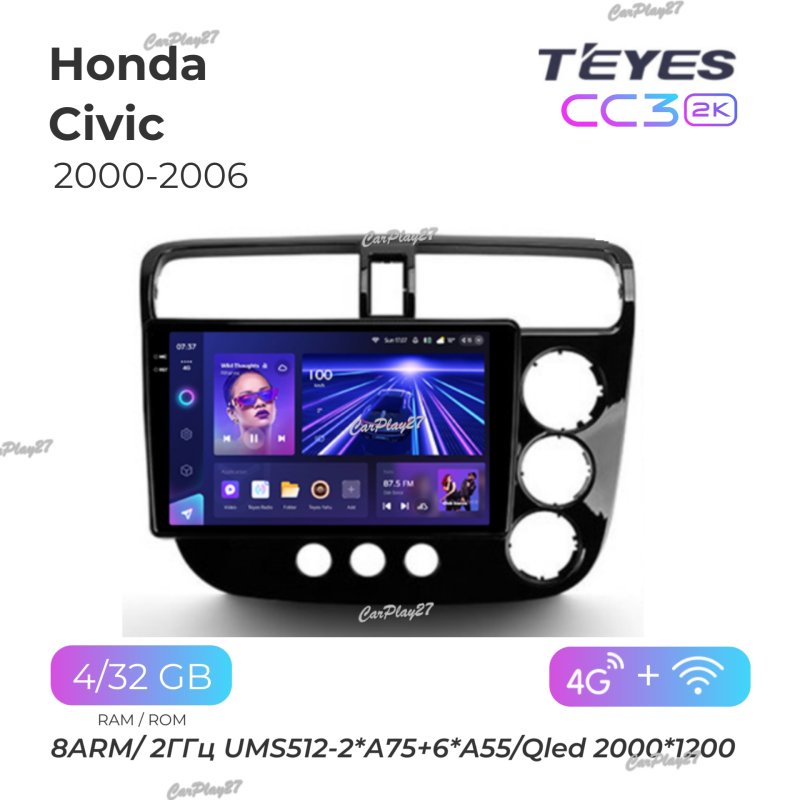 Магнитола штатная Honda Civic 2000