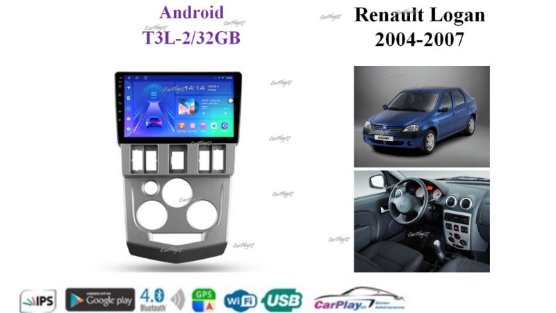 Магнитола штатная Renault Logan 2004