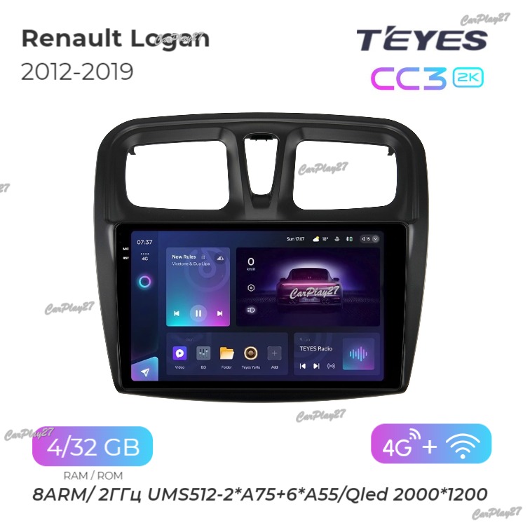 Магнитола штатная Renault Logan 2012