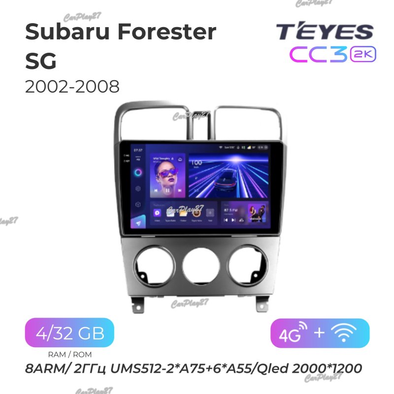 Магнитола штатная Subaru Forester 2002