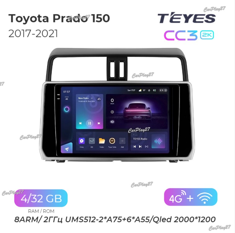 Магнитола штатная Toyota Land Cruiser Prado 150 2017