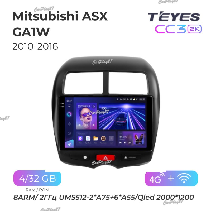 Магнитола штатная Mitsubishi ASX 2010