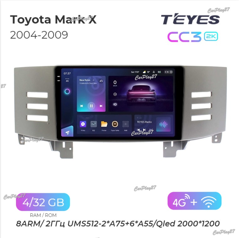 Магнитола штатная Toyota Mark X 2004