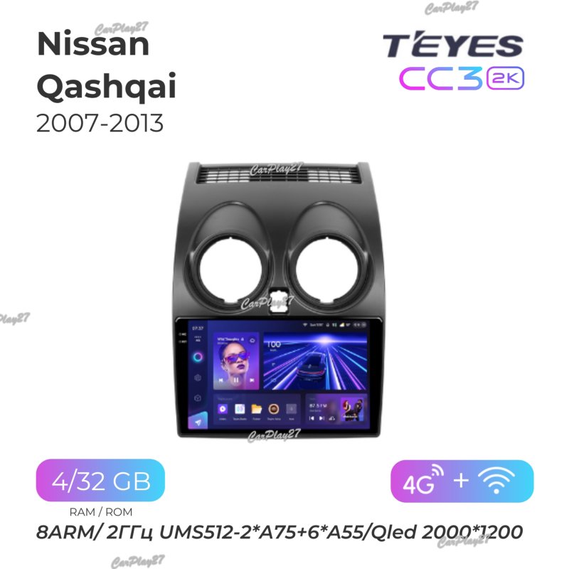 Магнитола штатная Nissan Qashqai 2007