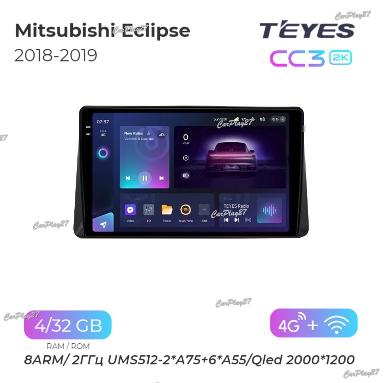 Магнитола штатная Mitsubishi Eclipse Cross 2018