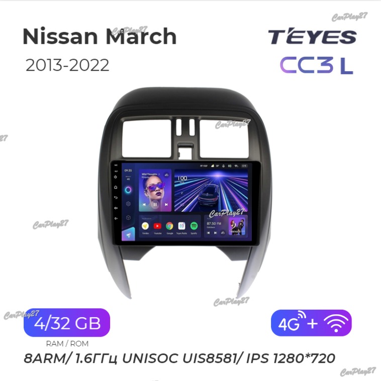 Магнитола штатная Nissan March 2013