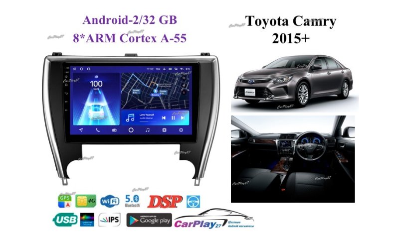 Магнитола штатная Toyota Camry 2015+