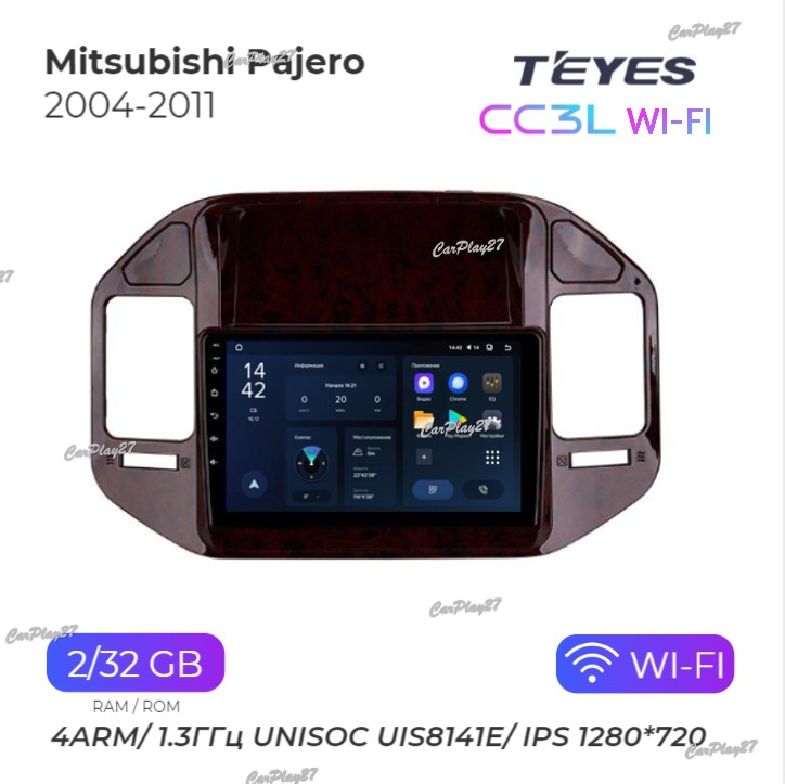 Магнитола штатная Mitsubishi Pajero 2004