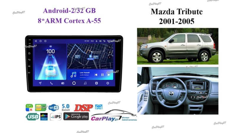 Магнитола штатная Mazda Tribute 2001