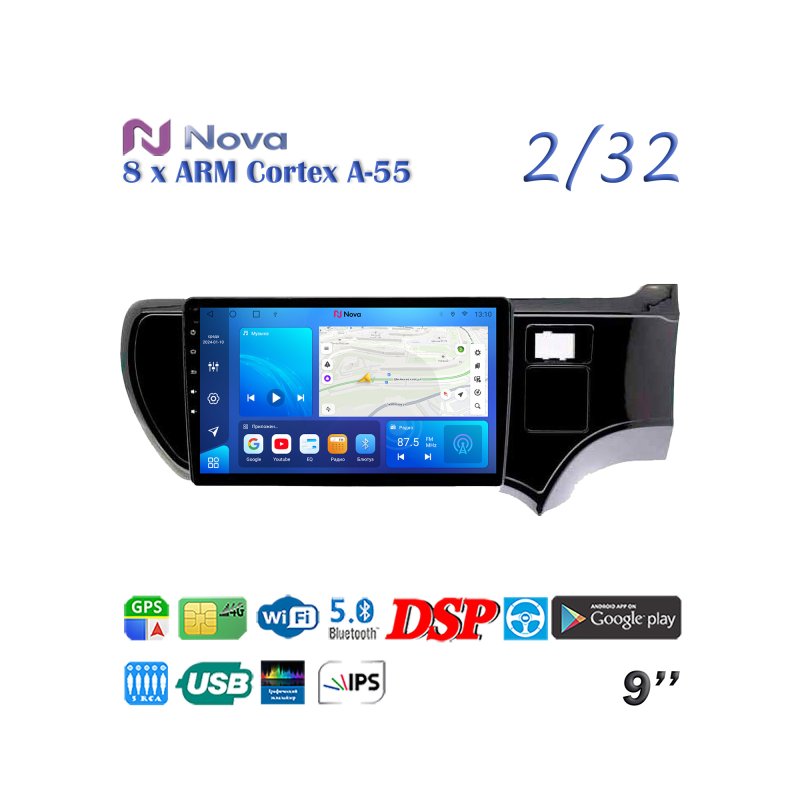 Магнитола штатная Toyota Aqua 2012