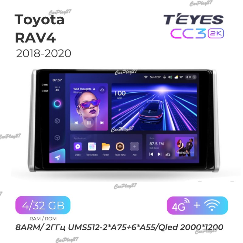 Магнитола штатная Toyota Rav4 2018