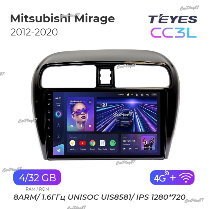 Магнитола штатная Mitsubishi Mirage 2012