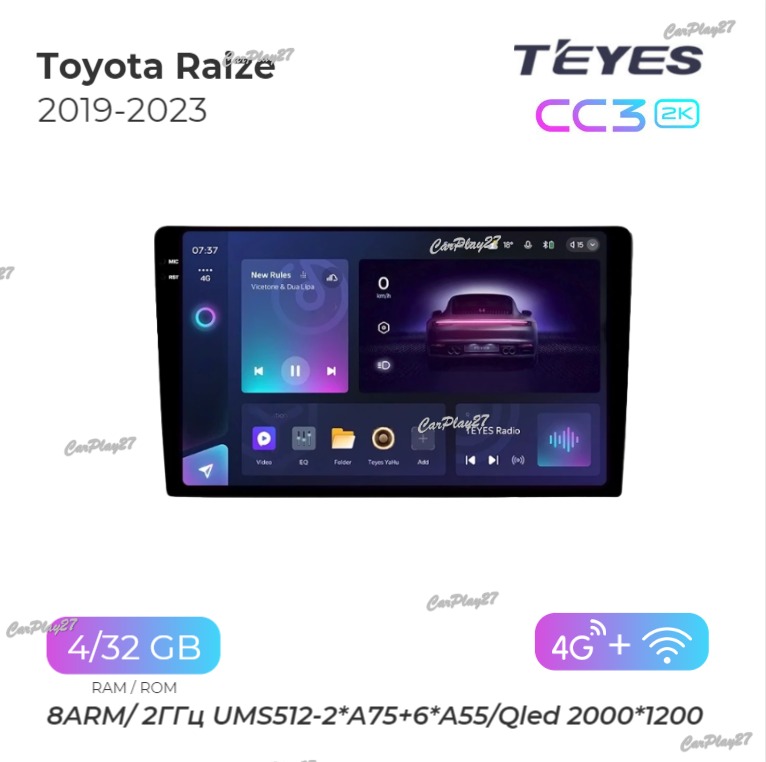 Магнитола штатная Toyota Raize 2019