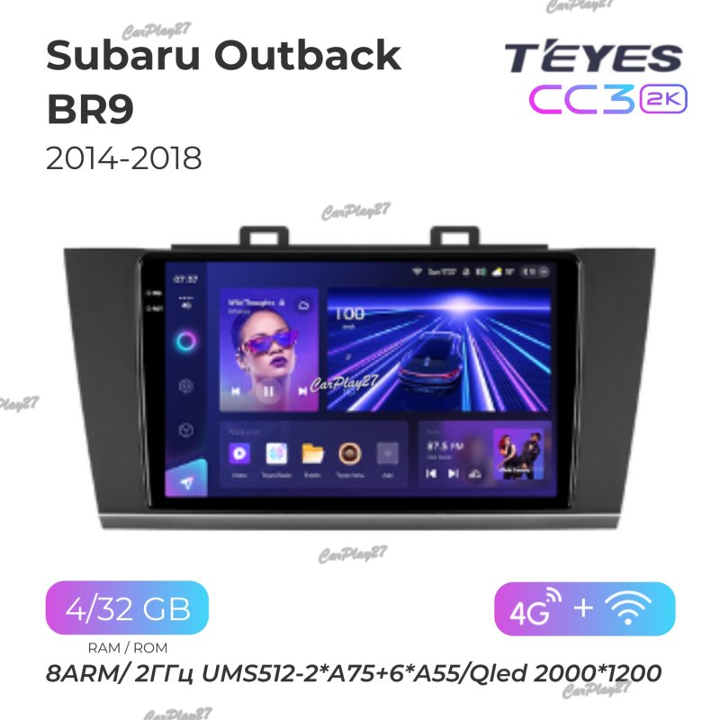 Магнитола штатная Subaru Outback 2014