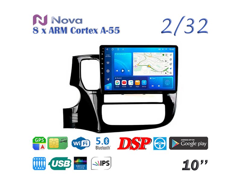 Магнитола штатная Mitsubishi Outlander 2012