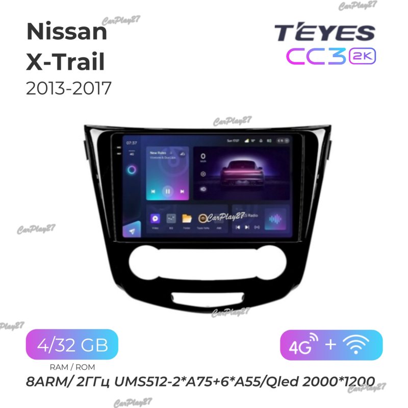 Магнитола штатная Nissan Qashqai 2013