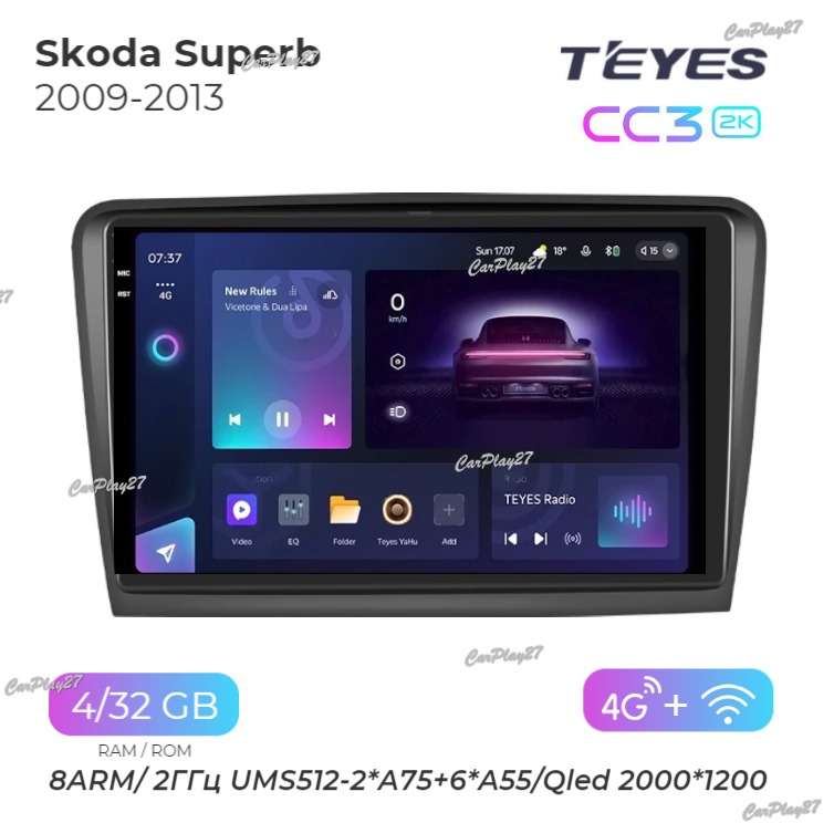 Магнитола штатная Skoda Superb 2009