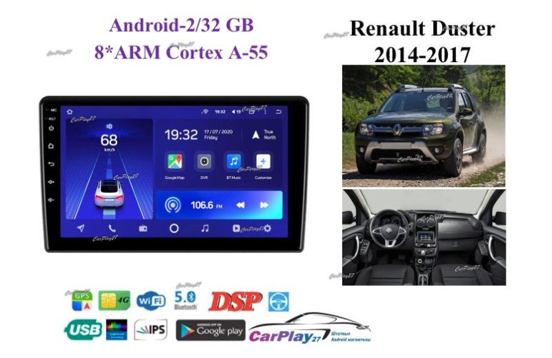 Магнитола штатная Renault Duster 2018+