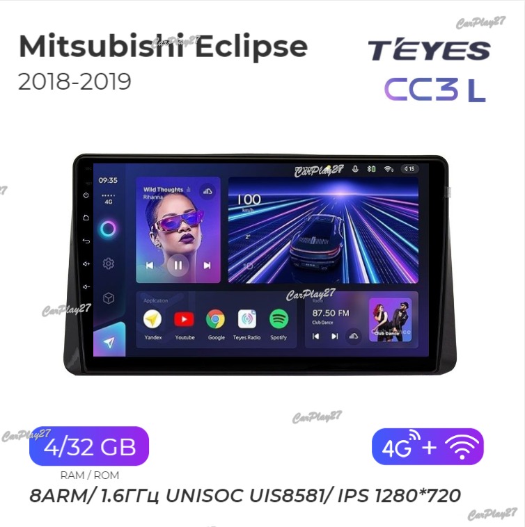 Магнитола штатная Mitsubishi Eclipse Cross 2018