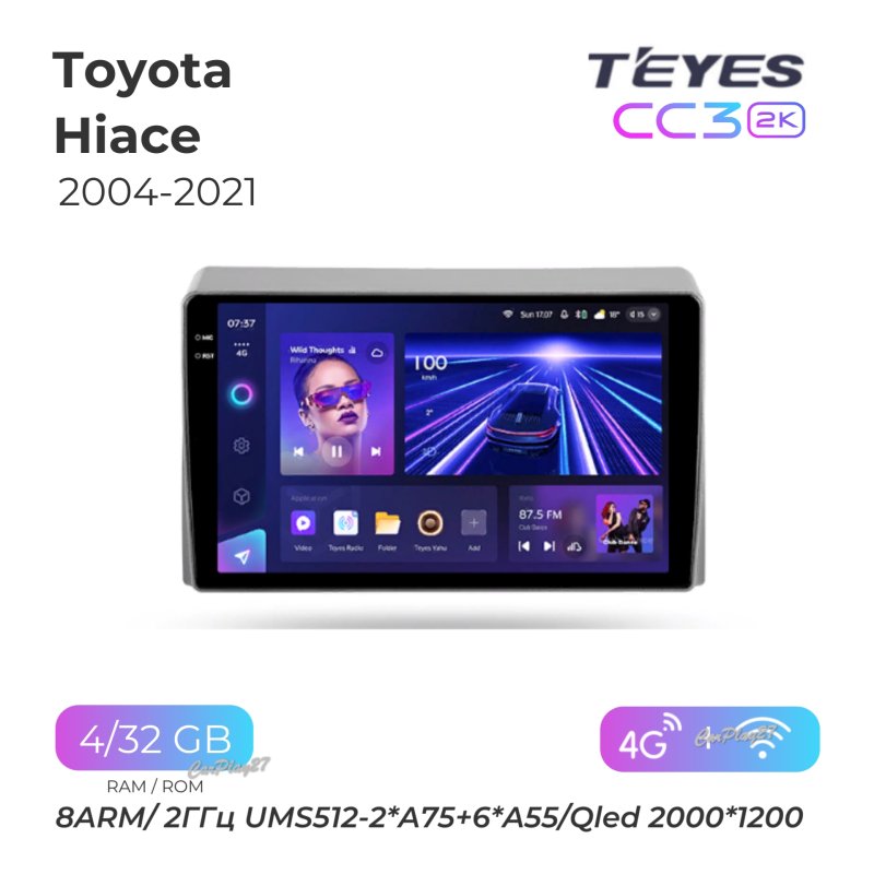 Магнитола штатная Toyota Hiace 2004