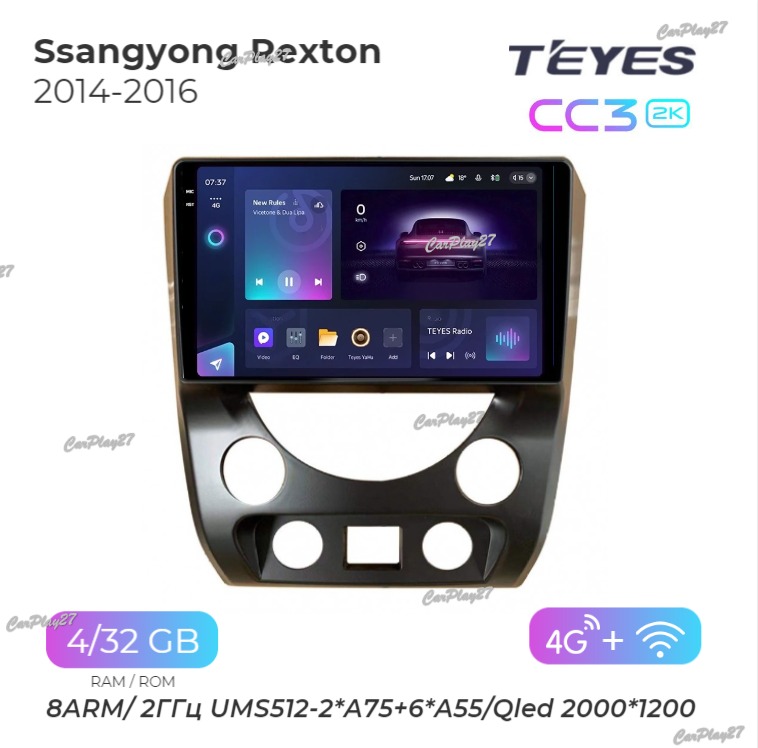 Магнитола штатная Ssangyong Rexton 2014