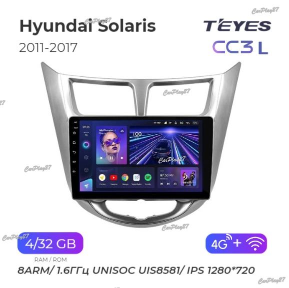 Магнитола штатная Hyundai Solaris 2011