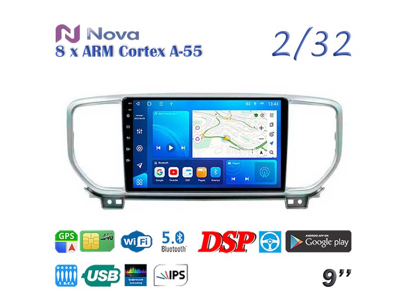 Магнитола штатная Kia Sportage 2018