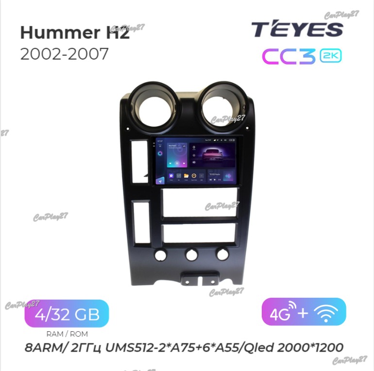 Магнитола штатная Hummer H2 2002