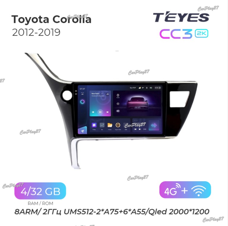 Магнитола штатная Toyota Corolla 2012