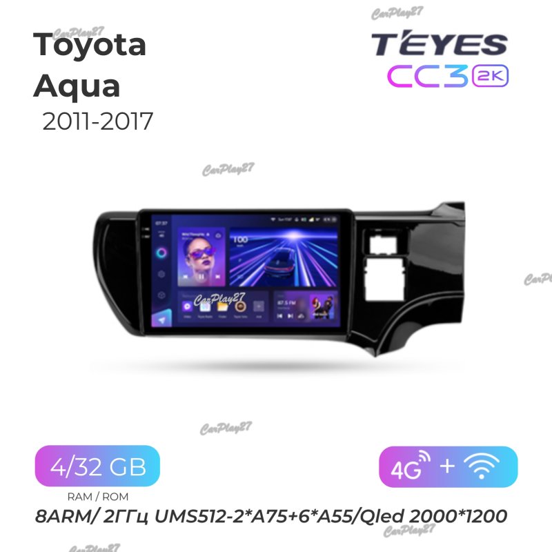 Магнитола штатная Toyota Aqua 2011